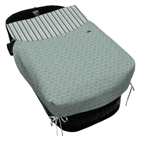 Colcha con Lazos Porvenza Invierno verde pelo estampado