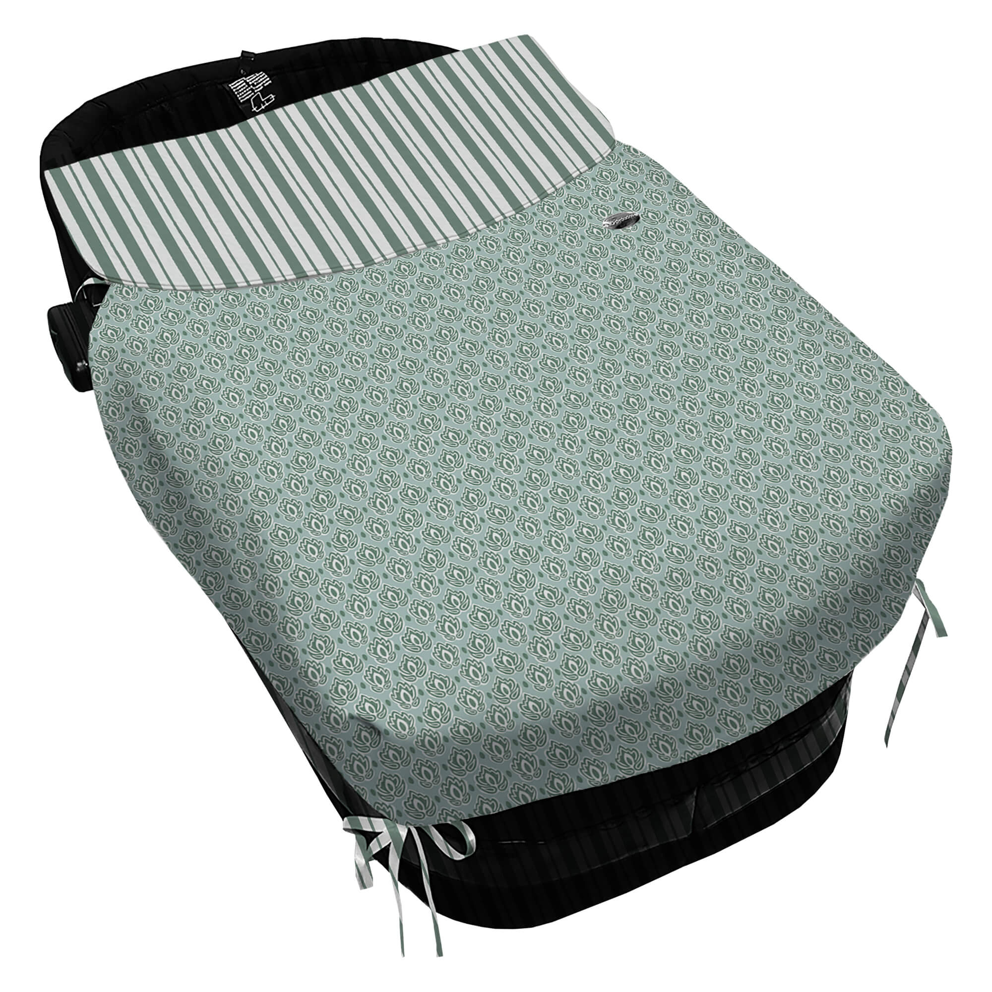 Colcha con Lazos Porvenza Invierno verde pelo estampado