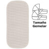Colchoneta para capazo gemelar Nepal invierno marron claro