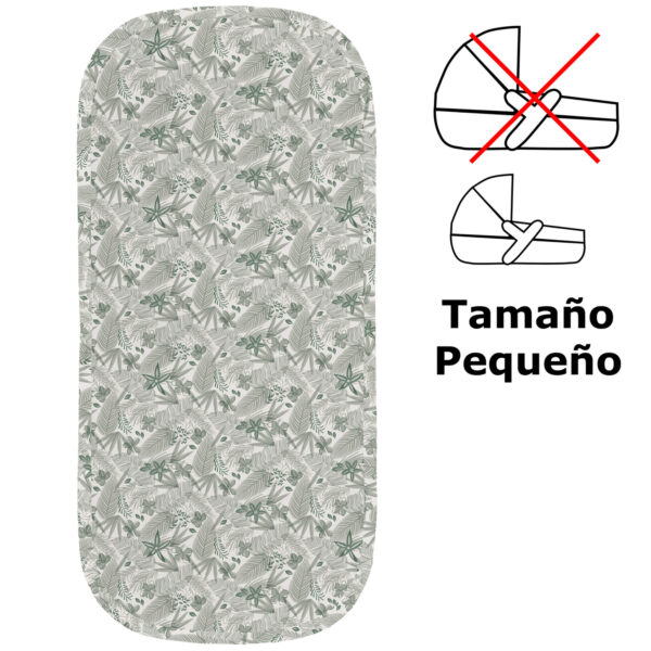 Colchoneta para capazo pequeña Piccolo invierno verde