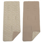 3713 Colchoneta Reversible Colección Invierno Alba Tostado con Marfil