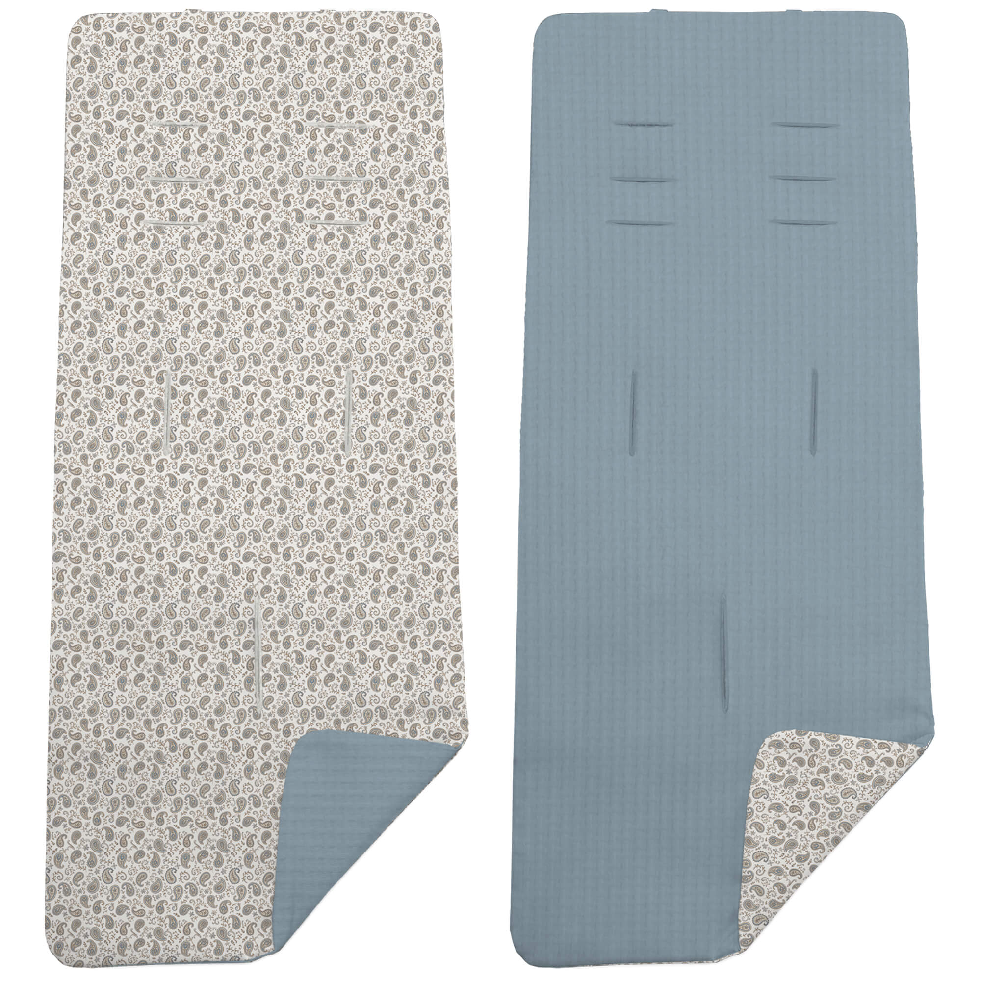 Colchoneta Reversible Atenas invierno azul