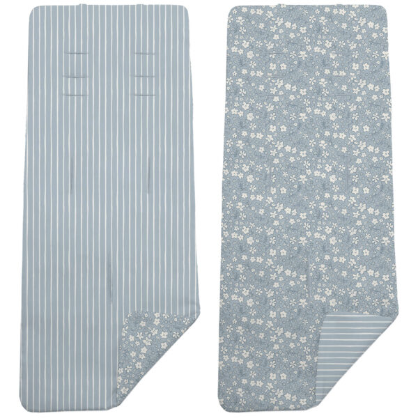 Colchoneta Reversible Iris invierno azul