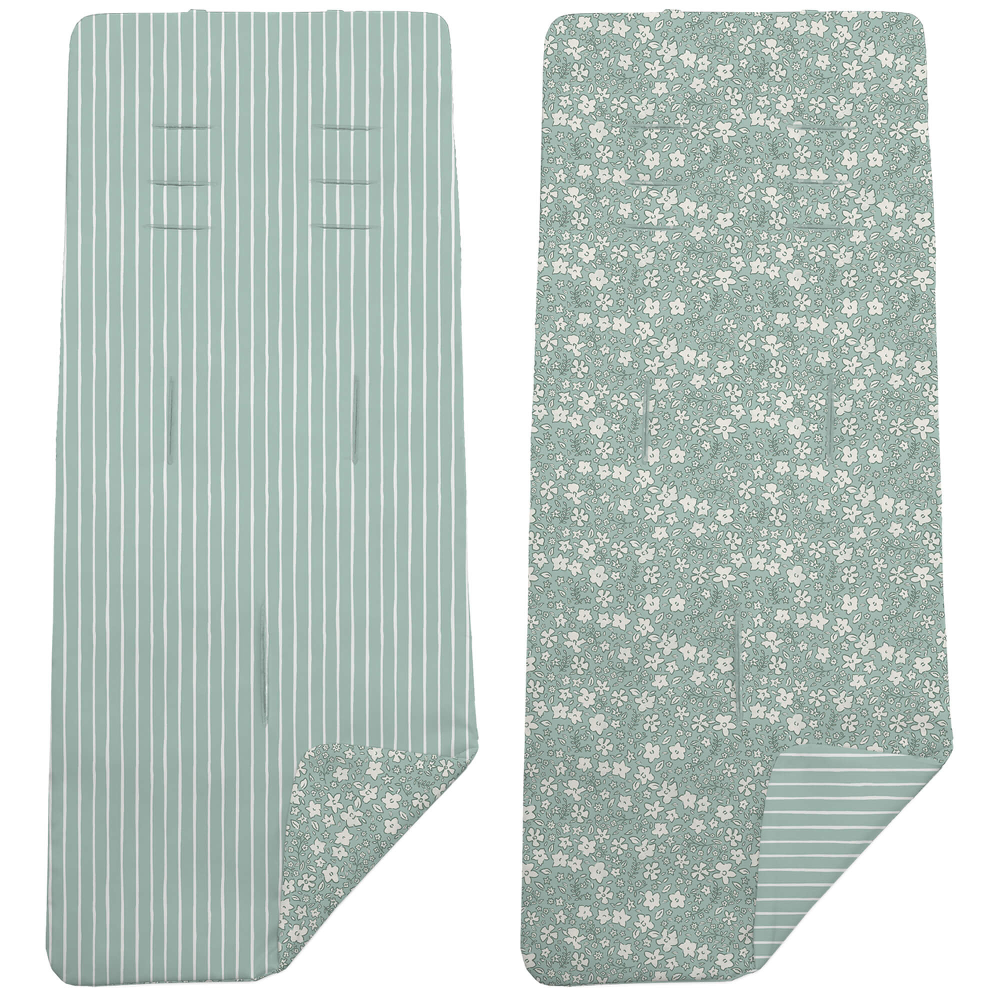 Colchoneta Reversible Iris invierno verde