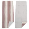 Colchoneta Reversible Rayas maquillaje con gris