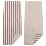3741 Colchoneta Reversible Colección Invierno Rayas maquillaje con Visón