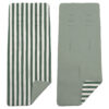 Colchoneta Reversible Rayas verde con verde