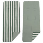 3743 Colchoneta Reversible Colección Invierno Rayas Verde