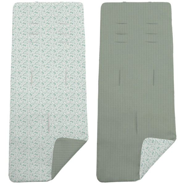 Colchoneta Reversible Versalles invierno verde