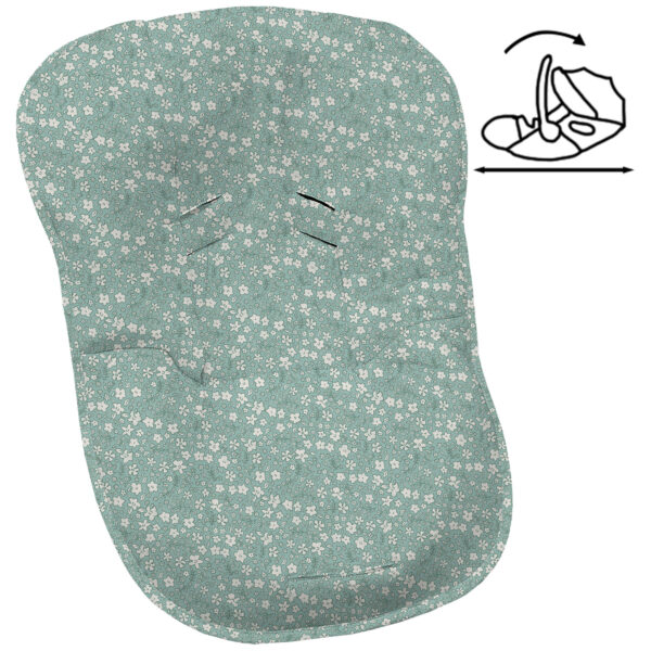 Funda para grupo cero modular Iris invierno Flores verde