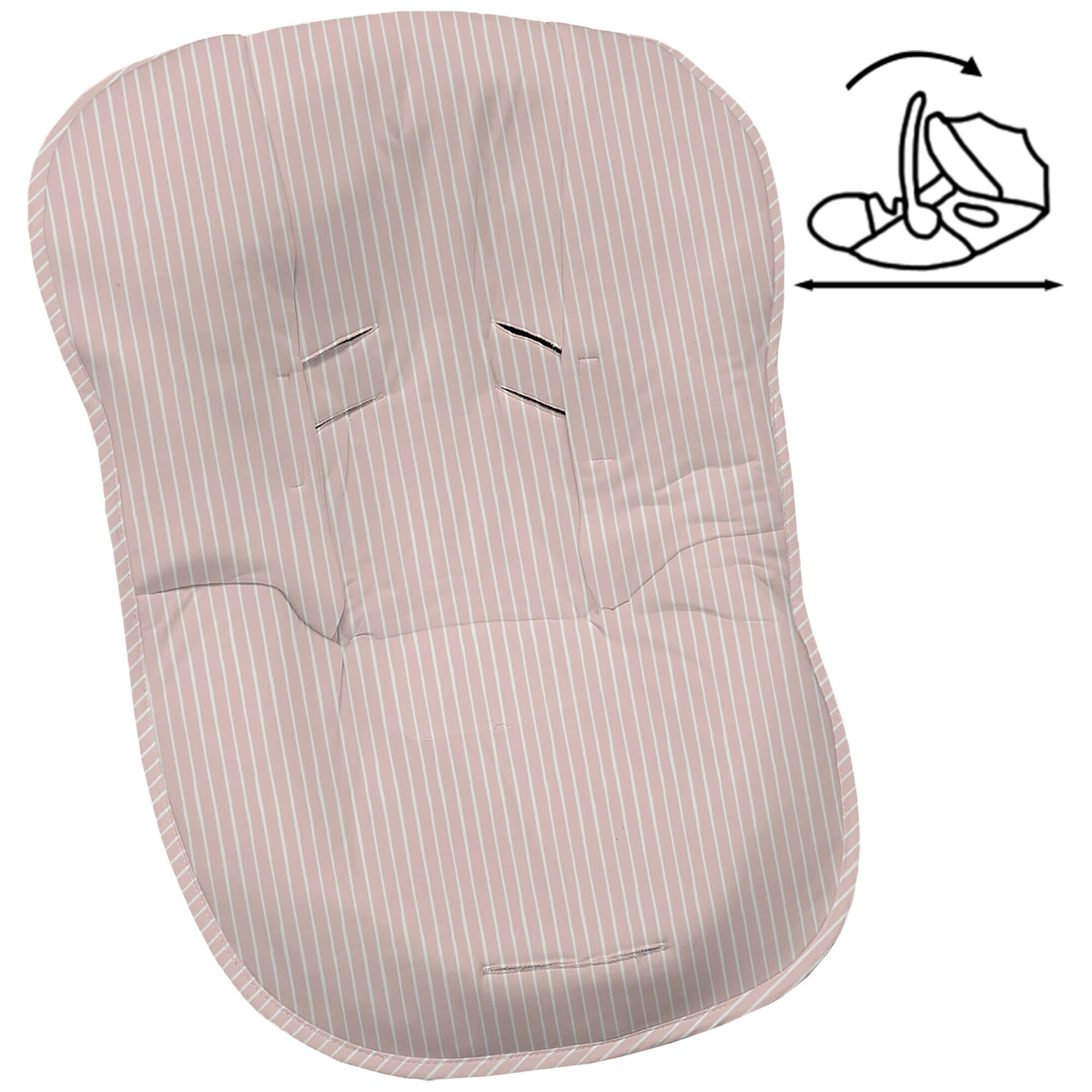 Funda para grupo cero modular Iris invierno Rayas maquillaje