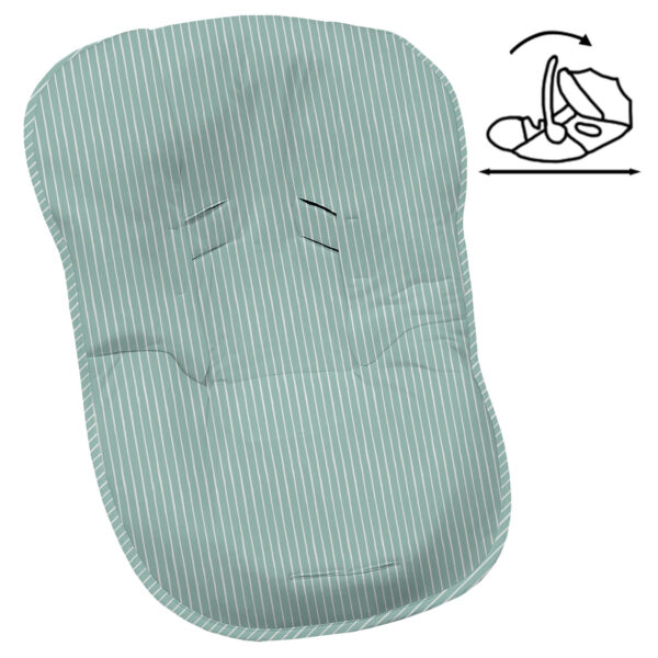Funda para grupo cero modular Iris invierno Rayas verde