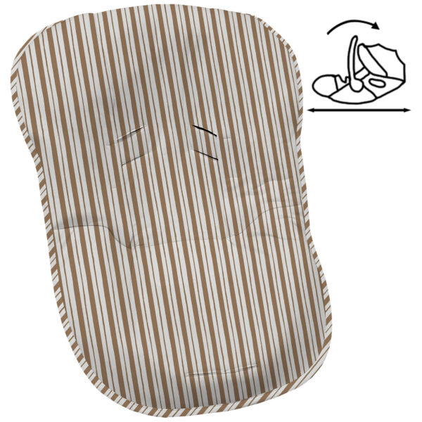 Funda para grupo cero modular Provenza invierno Rayas marron