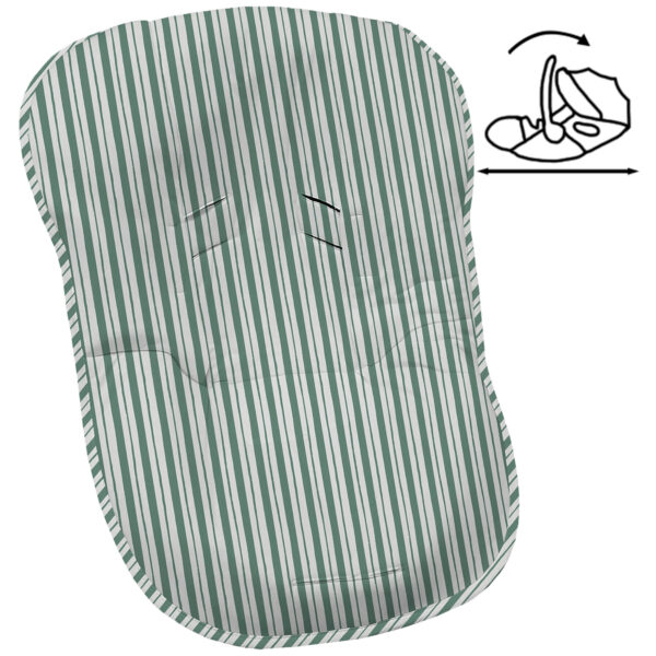Funda para grupo cero modular Provenza invierno Rayas verde