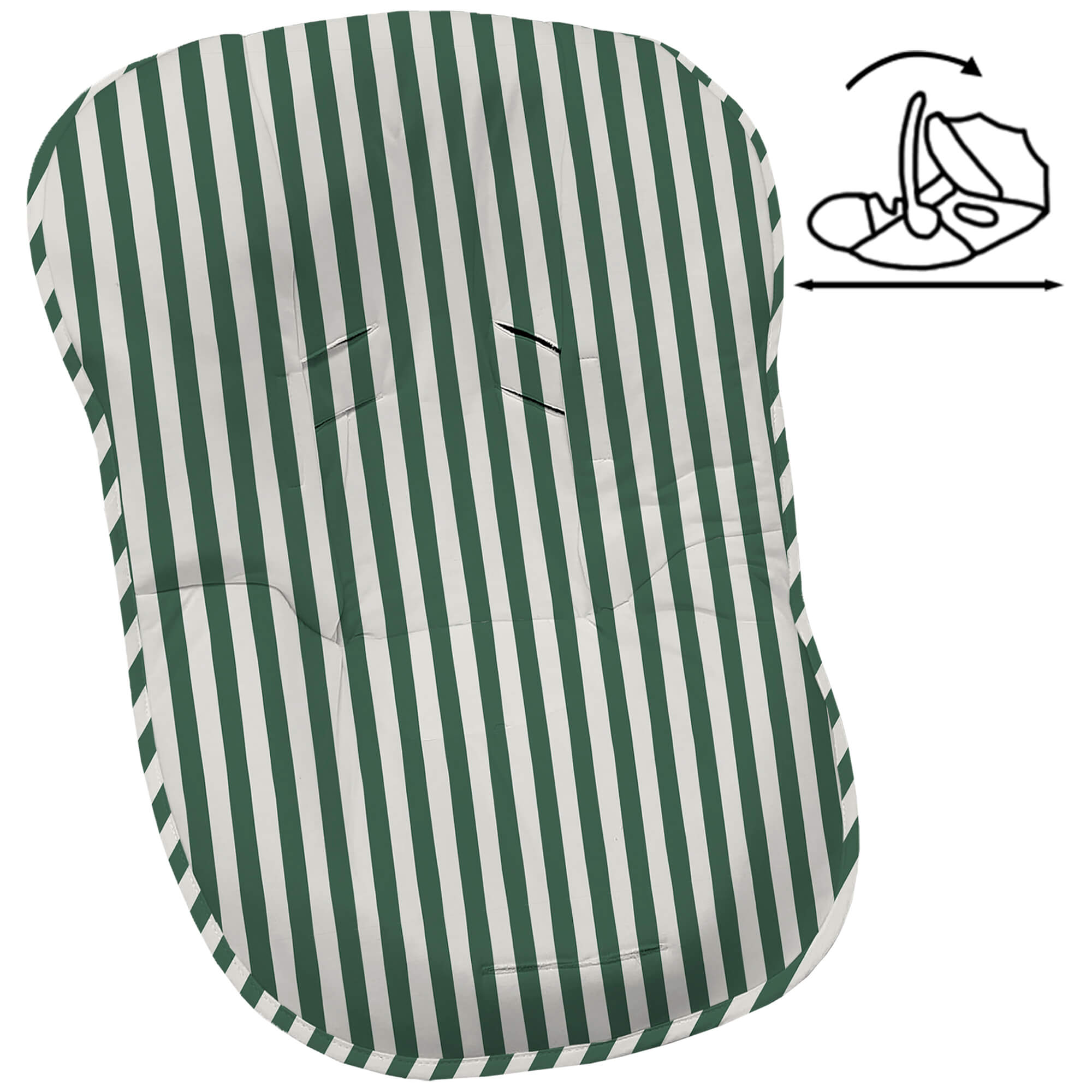 Funda para grupo cero modular Rayas verde