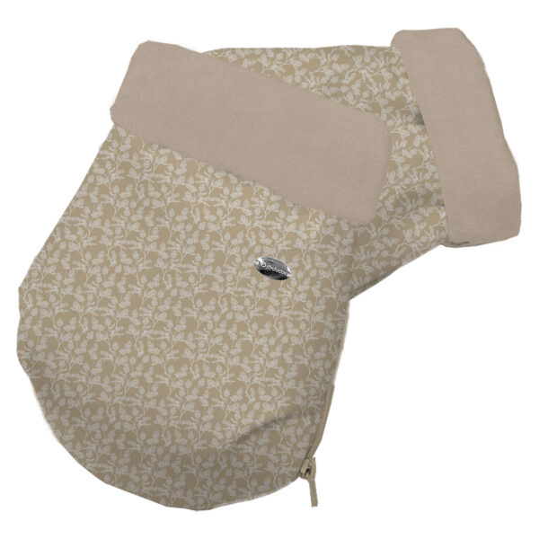 Guantes para carro Alba tostado pelo marfil