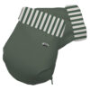 Guantes para carro Rayas verde polipiel verde pelo estampado