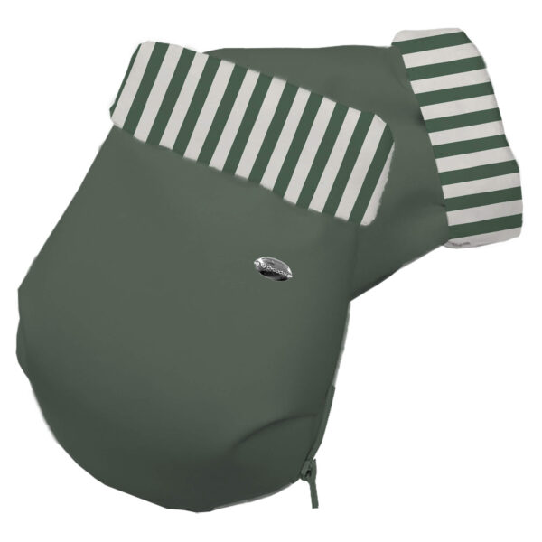 Guantes para carro Rayas verde polipiel verde pelo estampado