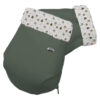 Guantes para carro Sicilia polipiel verde pelo estampado