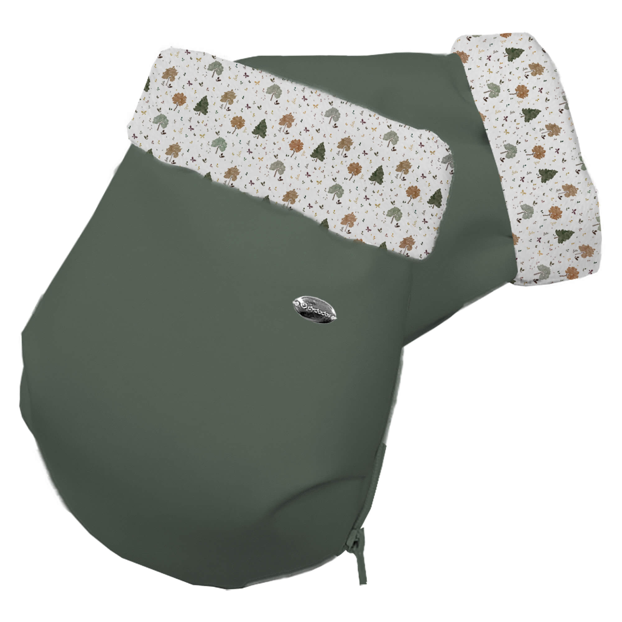 Guantes para carro Sicilia polipiel verde pelo estampado