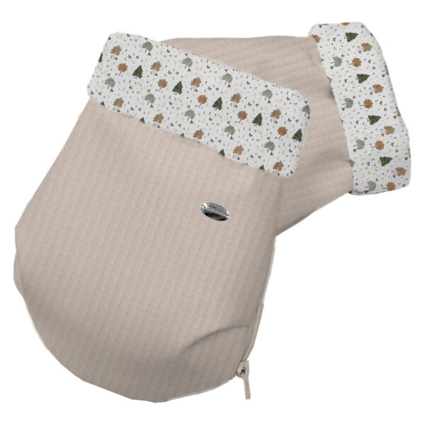 Guantes para carro Sicilia roma tostado pelo estampado