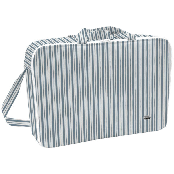 Maleta para bebé Pequeña Provenza Invierno Rayas azul