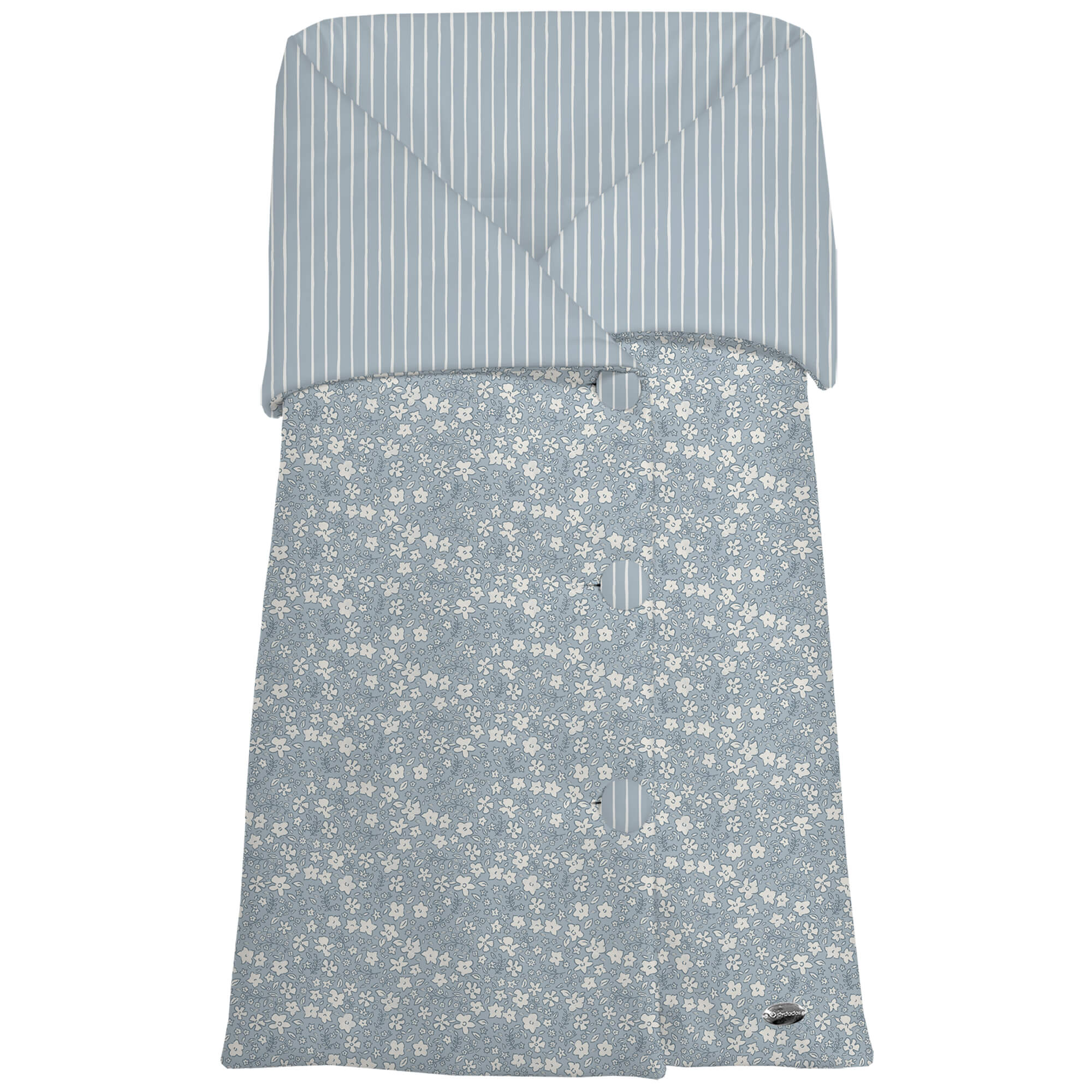 Saco Arrullo Iris Invierno azul villela estampada