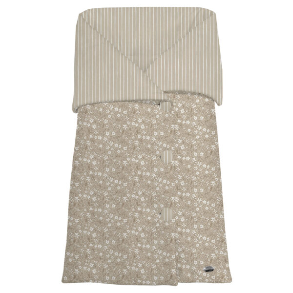 Saco Arrullo Iris Invierno marron pelo estampado