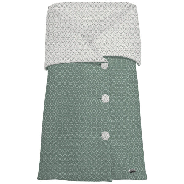 Saco Arrullo Nepal Invierno verde villela estampada