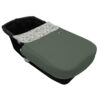 Saco Capazo con Colcha Cinturón Piccolo Invierno verde villela estampada Saco para Capazo con Colcha con Cinturón Piccolo Invierno verde villela estampada