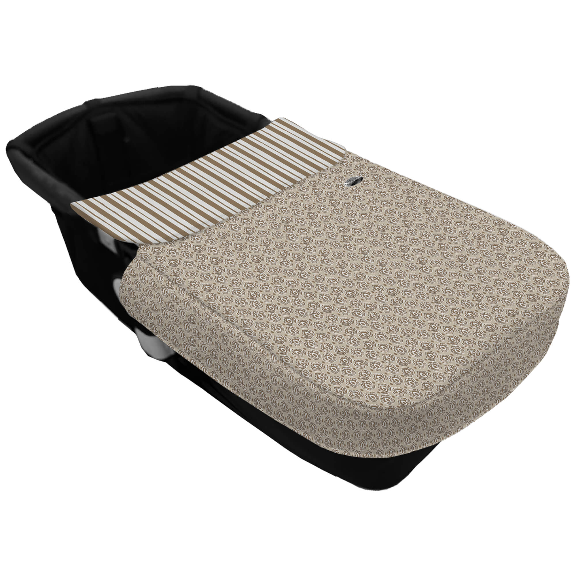 Saco para Capazo con Colcha con Cinturón Porvenza Invierno marron villela estampada