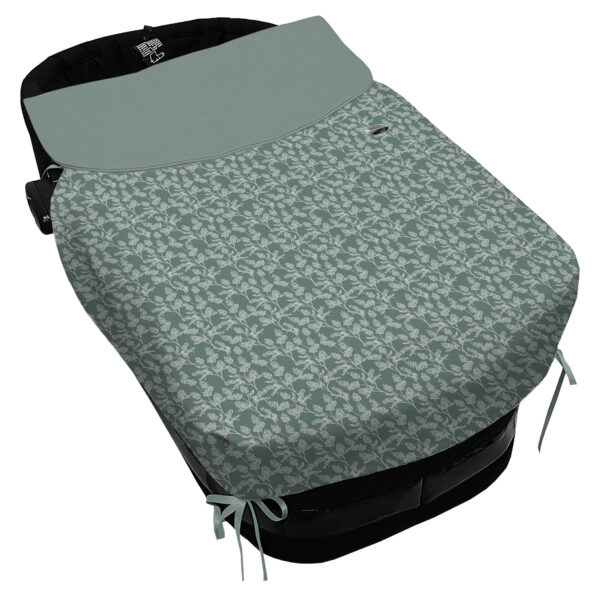 Saco para Capazo con Colcha con Lazos Alba verde villela verde