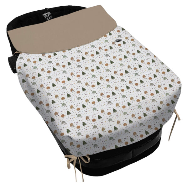 Saco para Capazo con Colcha con Lazos polipiel estampada Sorrento villela stone