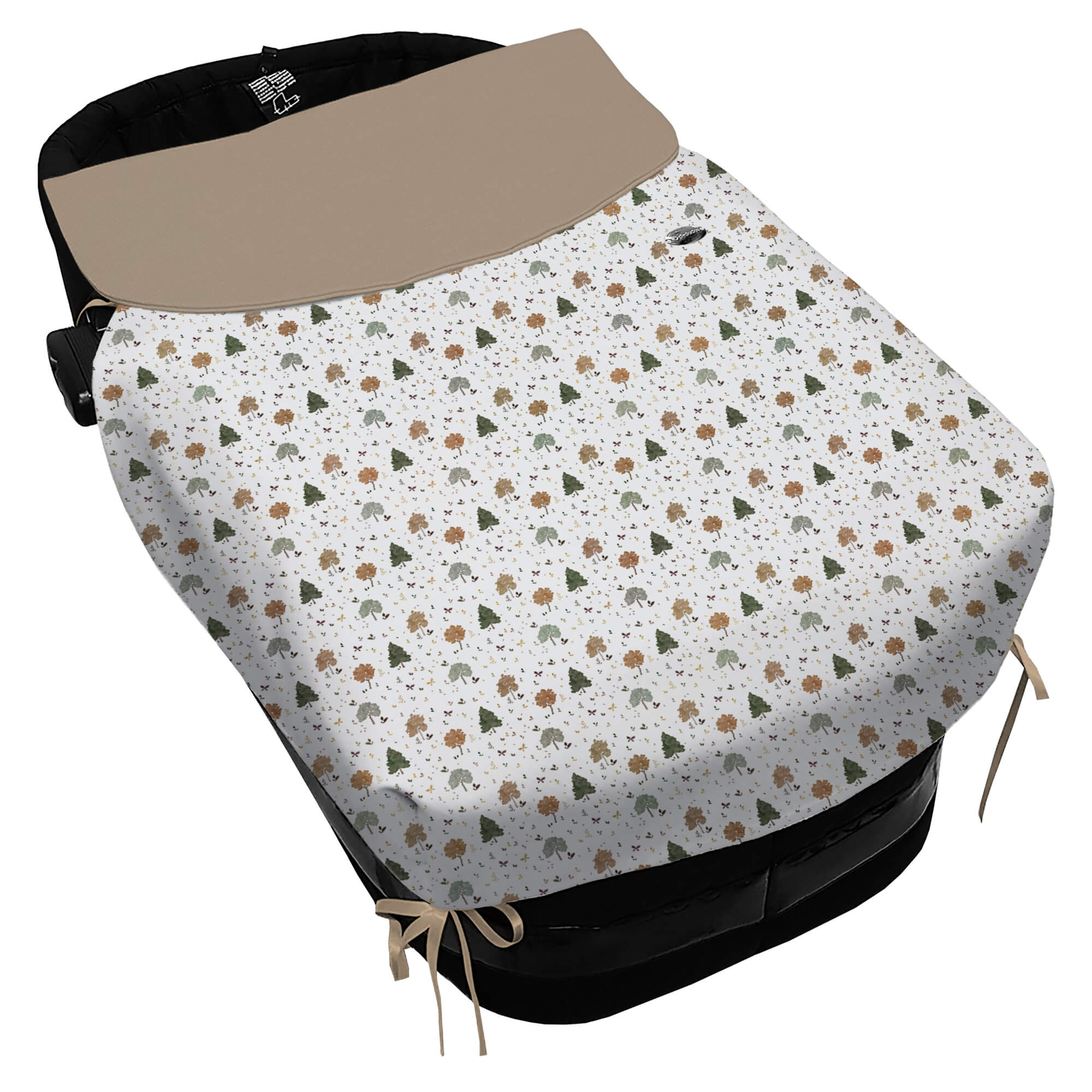 Saco para Capazo con Colcha con Lazos polipiel estampada Sorrento villela stone