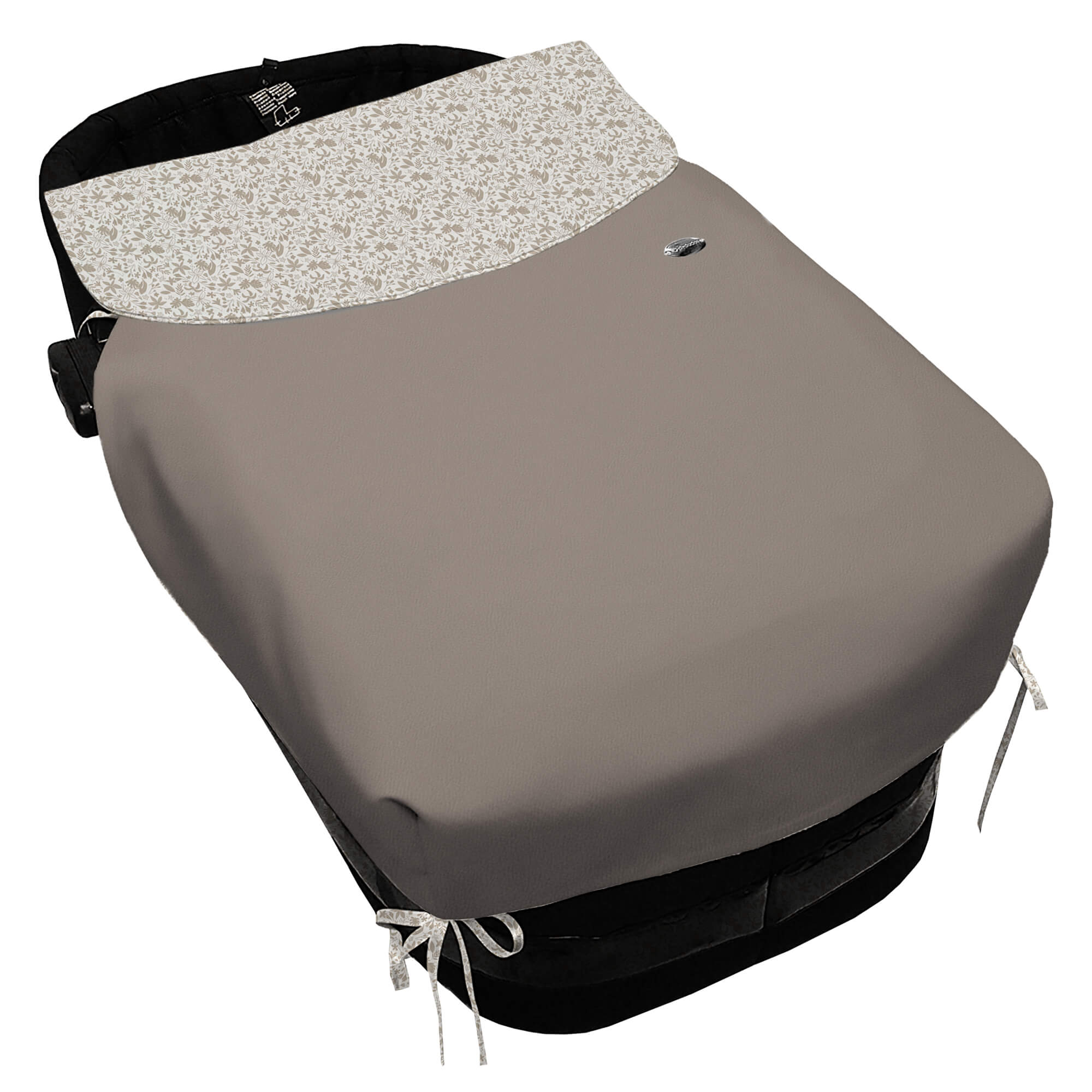 Saco Capazo con Colcha Lazos Versalles Invierno visón pelo estampado Saco para Capazo con Colcha con Lazos Versalles Invierno visón pelo estampado