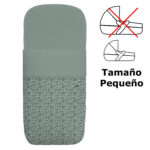 3604 Sacos Invierno para Capazo Alba Verde con Verde