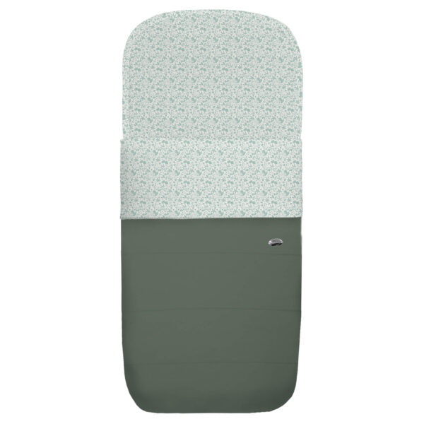 Saco para Capazo Versalles Invierno verde villela estampada