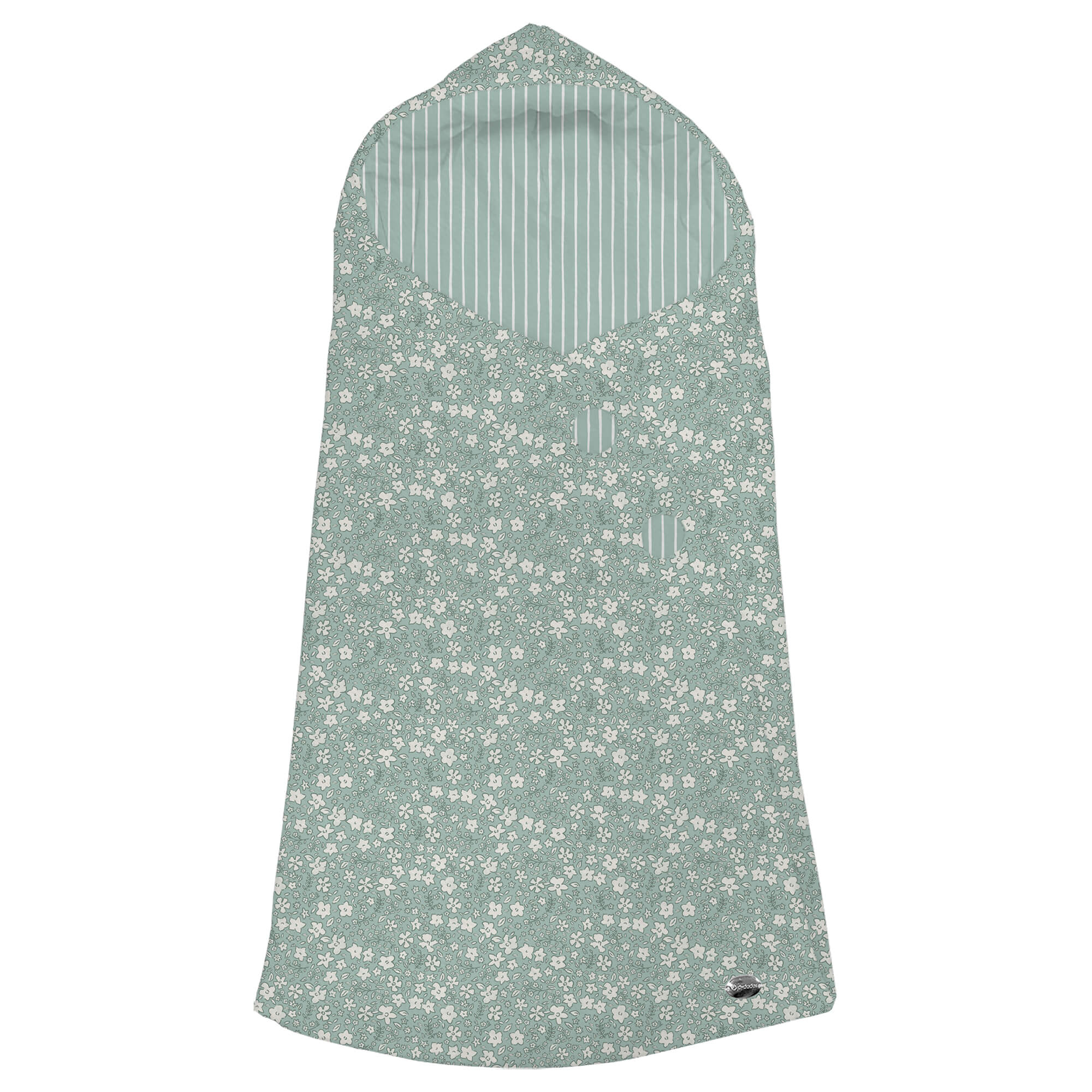 Saco Capucha Iris Invierno verde pelo estampado Saco Capucha Iris Invierno verde pelo estampado