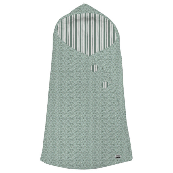 Saco Capucha Porvenza Invierno verde pelo estampado