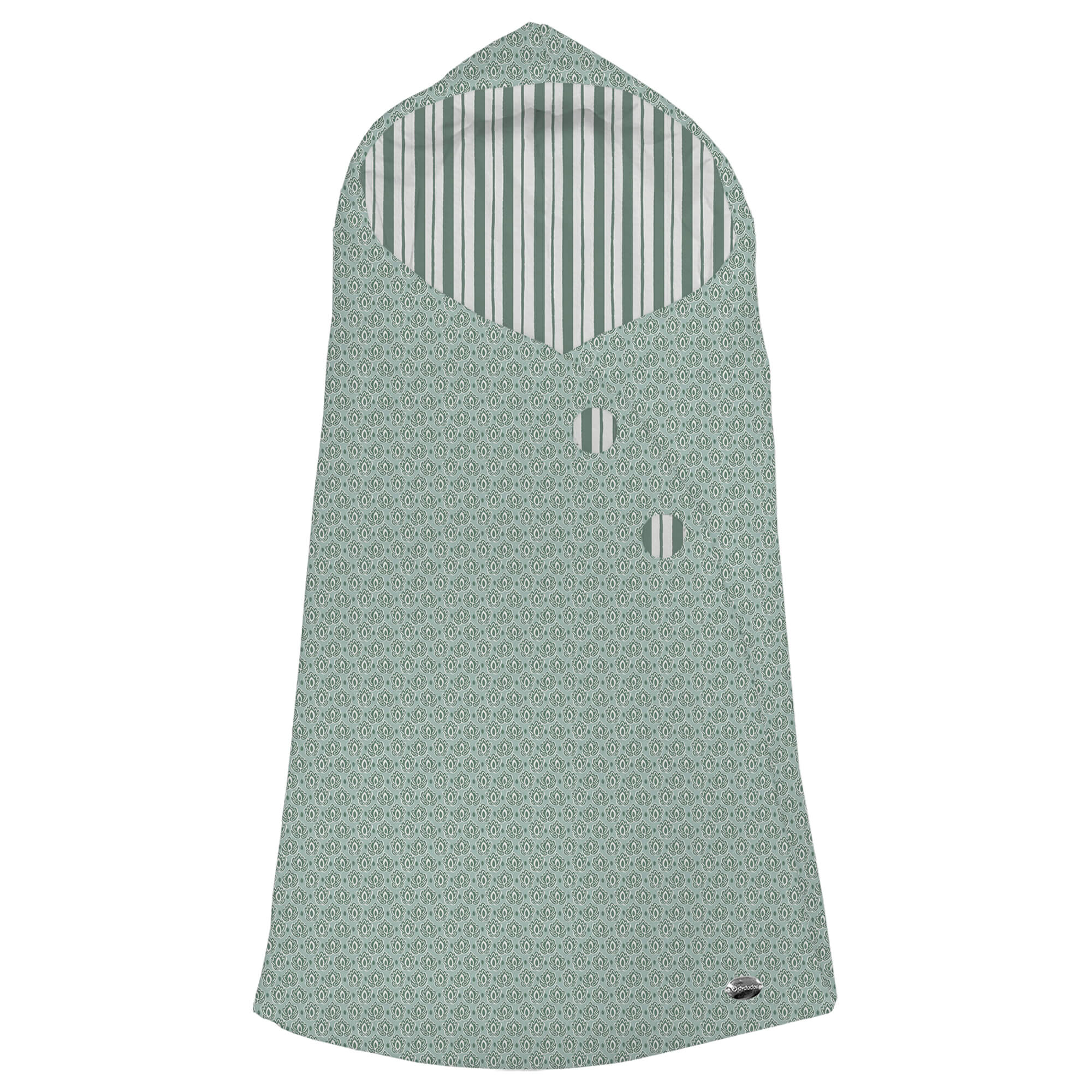 Saco Capucha Porvenza Invierno verde pelo estampado