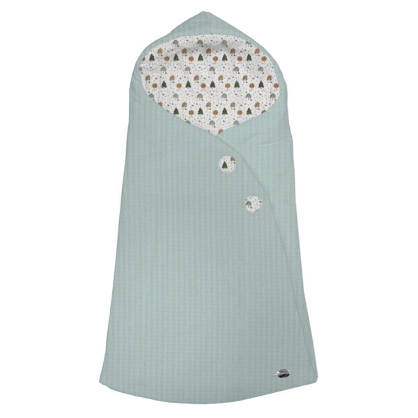 Saco Capucha Sicilia roma menta villela estampada
