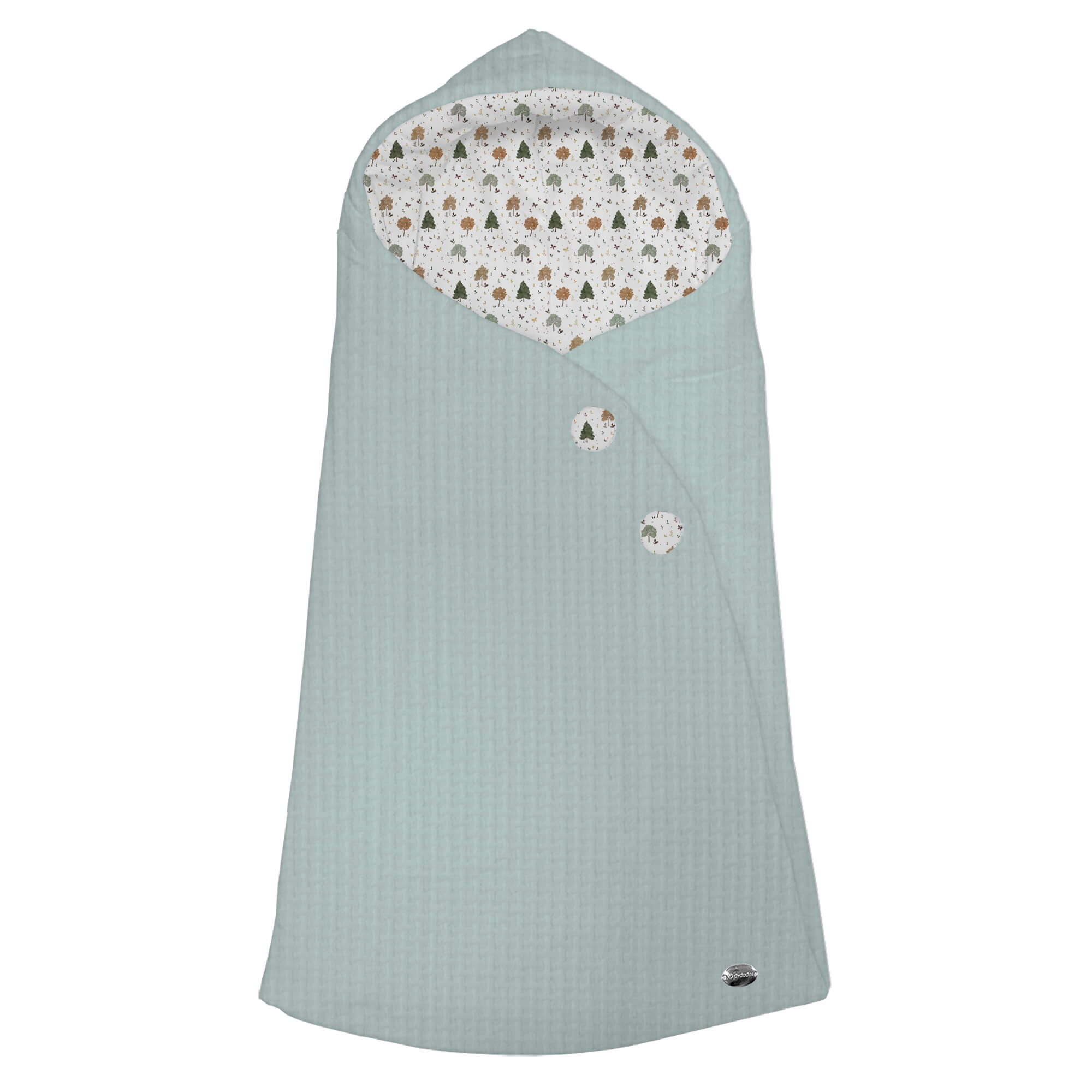 Saco Capucha Sicilia roma menta villela estampada