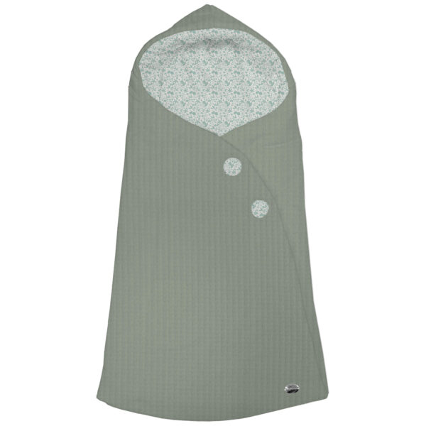 Saco Capucha Versalles Invierno verde villela estampada