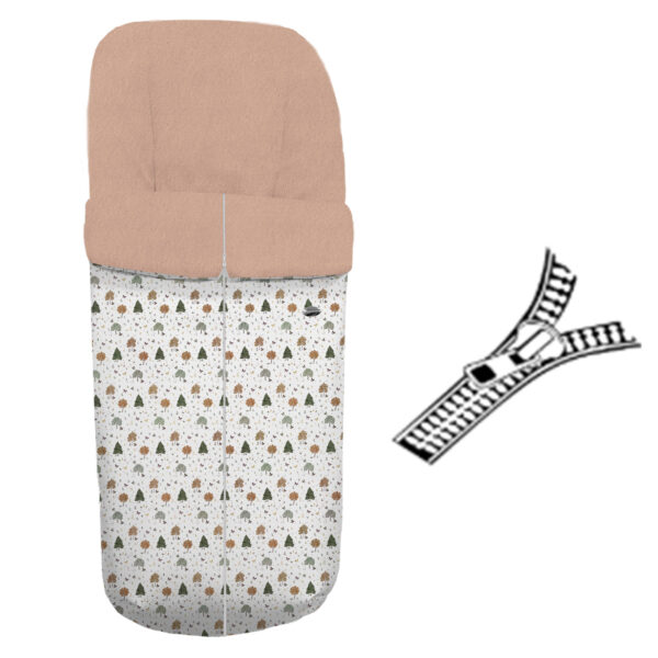 Saco para silla modelo Gemelar con cremallera Sorrento pelo canela