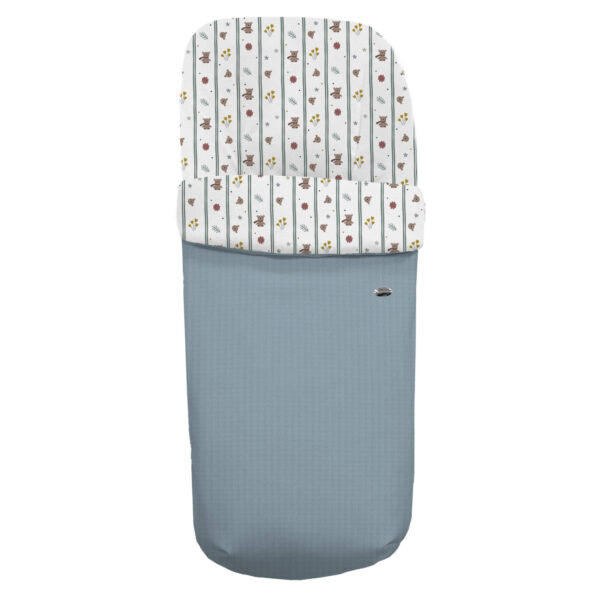 Saco para silla modelo Gemelar Miguel roma azul villela estampada