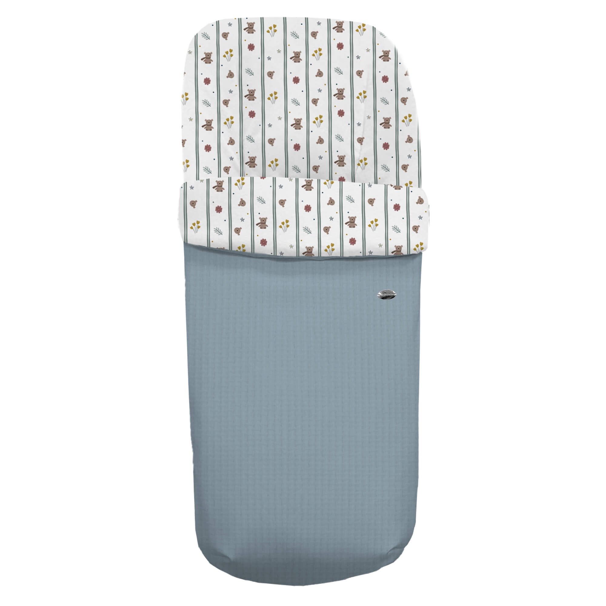 Saco para silla modelo Gemelar Miguel roma azul villela estampada
