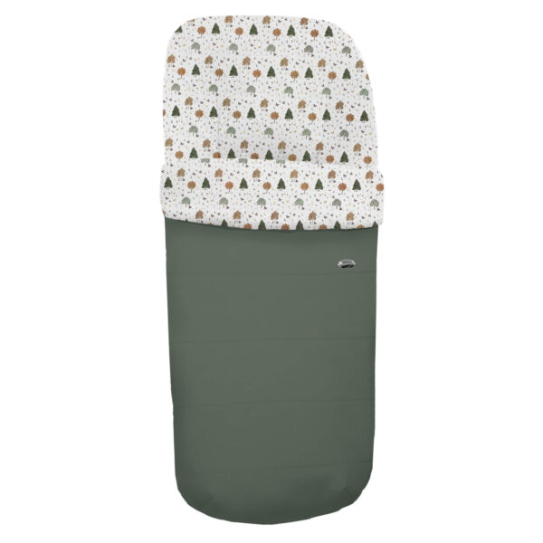 Saco para silla modelo Gemelar Sicilia polipiel verde pelo estampado