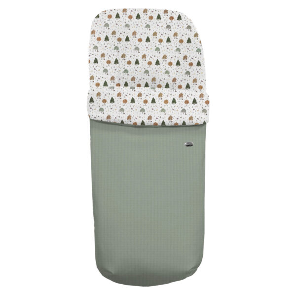 Saco para silla modelo Gemelar Sicilia roma verde pelo estampado