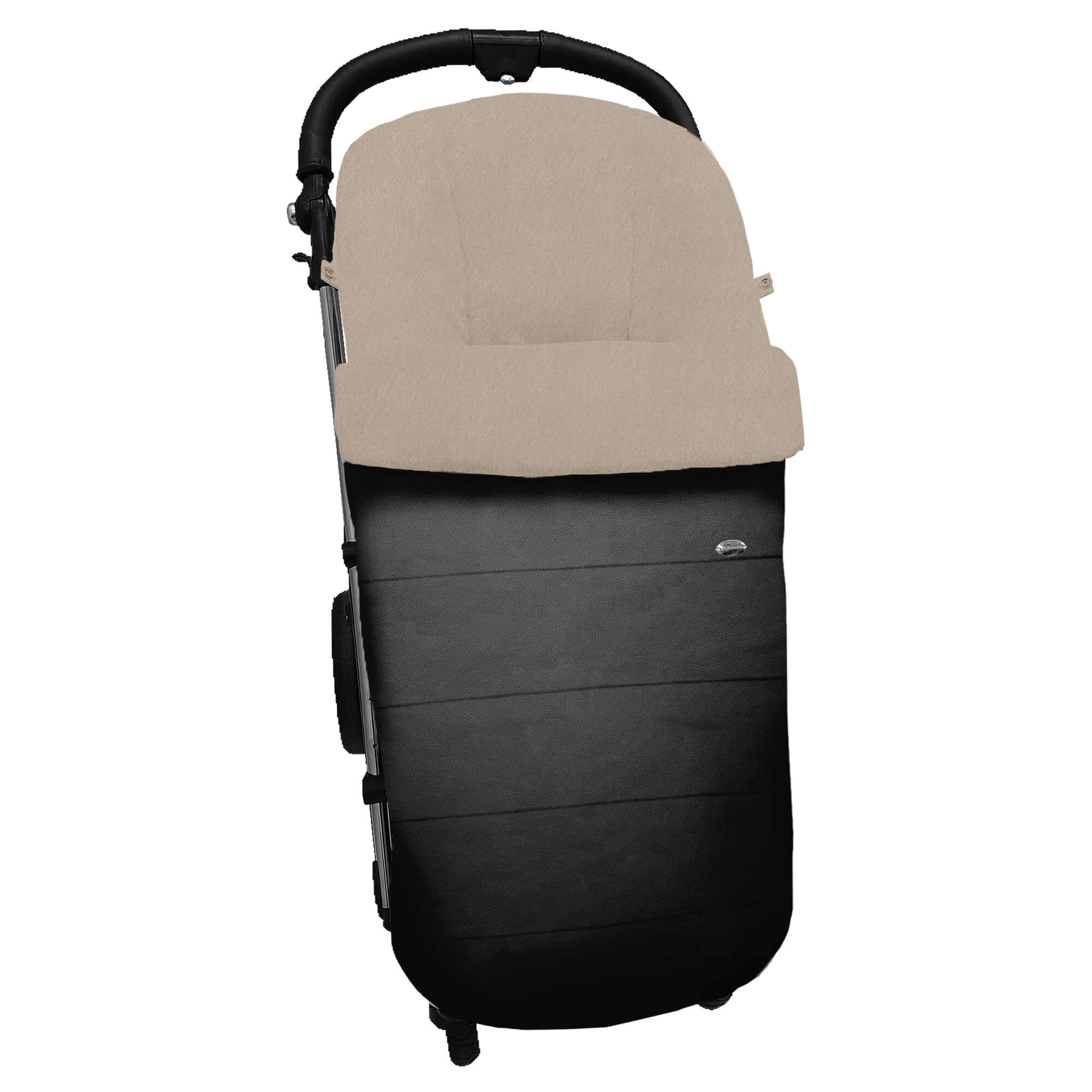 Saco para silla modelo global polipiel negro pelo marfil