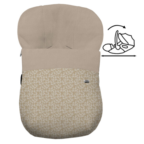 Saco para Grupo Cero Modular Alba tostado pelo marfil